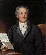 Joseph Stieler Johann Wolfgang von Goethe oil painting